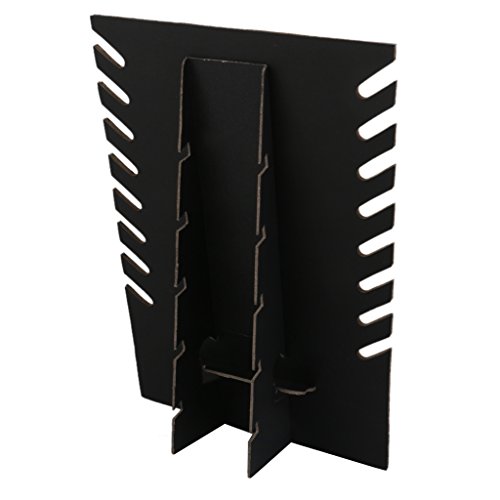 Présentoirs à Bijoux Support Rangement Porte Collier de Vitrine Noir Cover