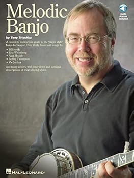 Paperback Melodic Banjo | Tony Trischka's Guide to Chromatic Banjo Style | 37 Bluegrass and Fiddle Tunes Songbook | Learn Melodic Banjo Techniques with Tablature | Banjo Sheet Music with Online Audio Book