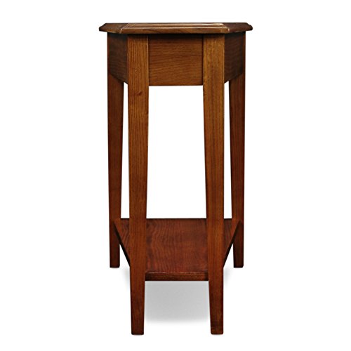 Image of Leick Home Haven Ridge Wedge End Table, 15 inch, Medium Oak