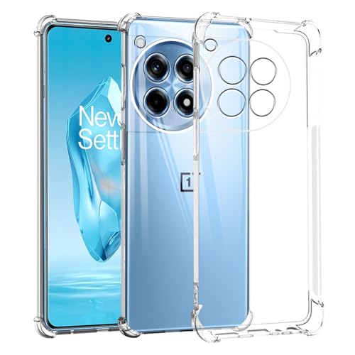 Image of Back Cover Transparent Soft Silicone Scratch Resistant Anti Slip Back Cover Case for OnePlus 12R - Transparent