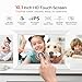 Miroir 10.1 Inch WiFi Digital Photo Frame via Frameo App, 1280x800 HD IPS Touch Screen Electric Picture Frame Display, 32GB Storage, Auto-Rotate, Wall Mountable, Share Photos/Videos Instantly