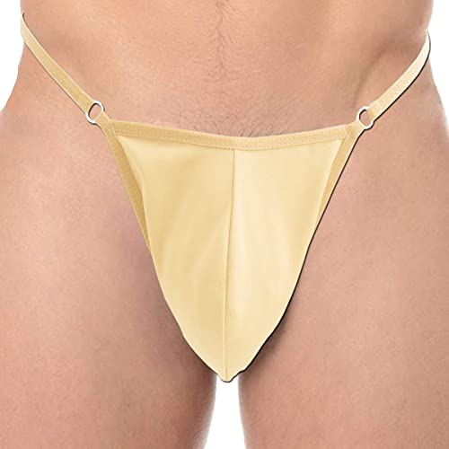 Tanga Hombre Jockstrap Hombre Gay Sexy Tot Erótico Slip Tanga Encaje Seda Hielo Mankini Chanclas G Strings Extensible para Hombres Ropa Interior Talla Única, D. Leona, Talla única Cover