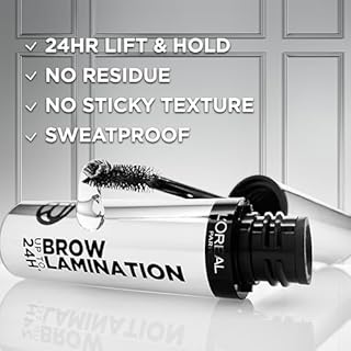 L’Oreal Paris Infallible 24H Brow Lamination, Eyebrow Gel, Lift & Laminate Eyebrows, Transparent Gel, 5ml