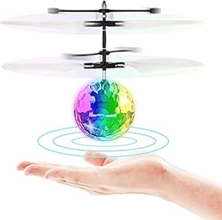 sugoiii Flying Ball Toys,RC Toy for Kids Boys Girls Gifts Rechargeable Light Up Ball Drone Infrared Induction Helicopter with Remote Controller for Indoor and Outdoor Games for Kids