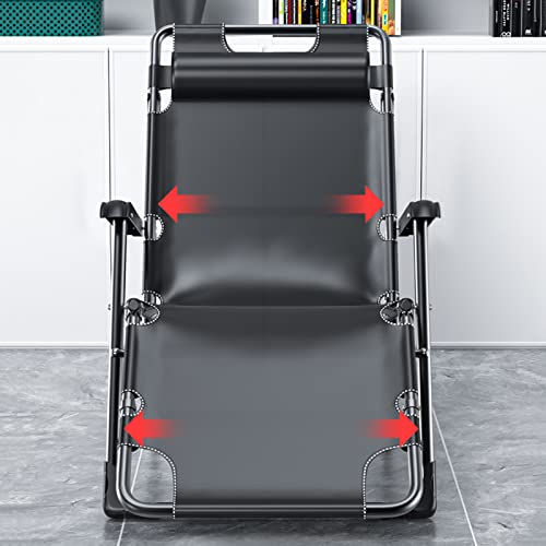 Chaise longue portable pliable et robuste pour extérieur et balcon