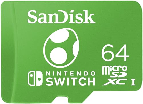 Image of SanDisk 64GB 2-Pack microSDXC Card, Licensed for Nintendo Switch (2x64GB) - SDSQXAO-064G-GN6Z2