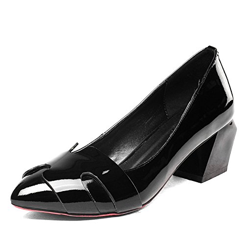 Chaussures en cuir anti-fatigue légères à pointes épaisses pour femme