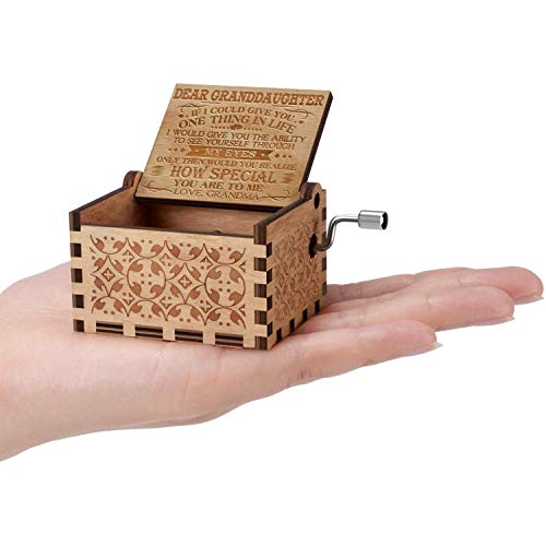 Engraved Music Box - You are My Sunshine, Gift for Granddaughter from Grandma - You Are Stronger Than You Seem. - Thumbnail 2