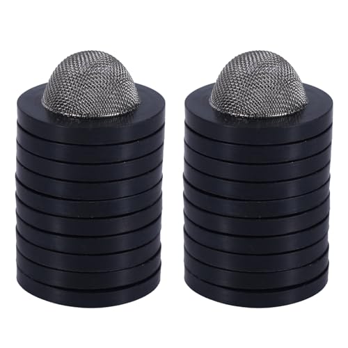 BOXOB 20pcs Garden Hose Screen Filter, Stainless Steel Rubber Hose Gasket Washer with Screen Hose Strainer for 3/4