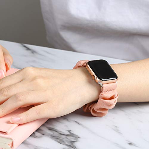 Toyouths 3 Packs Compatible With Apple Watch Band Scrunchies 49Mm(Ultra)/45Mm/44Mm/42Mm Cloth Soft Pattern Printed Fabric Bracelet Women Iwatch Elastic Scrunchy Band Series Se 8 7 6 5 4 3 2 1 S/M #TOP6