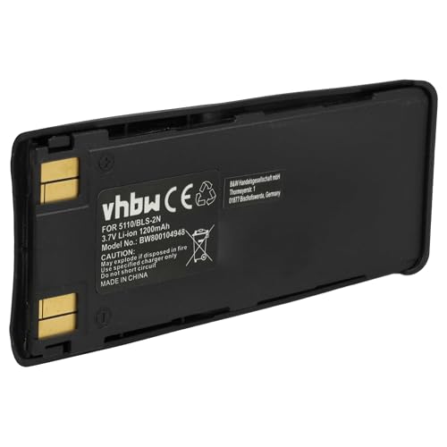 vhbw Akku kompatibel mit Nokia 6185, 6160, 6180, 6138, 6150, 6110, 6120, 6310i, 7110, 6210, 6310 Handy Smartphone Telefon (1150 mAh, 3,7 V, Li-Ion)