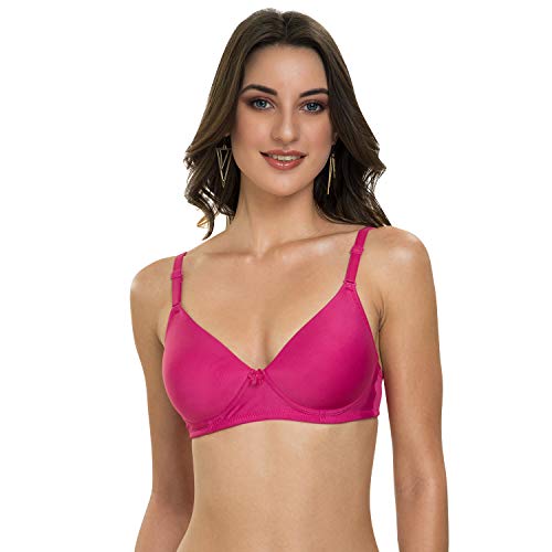 Image of Tweens - Heavily Padded Semi Push-Up Bra - Polyamide Fabric - 3 /4th Coverage, Wireless, Multiway Straps, Seamless - Everyday T-Shirt Bra