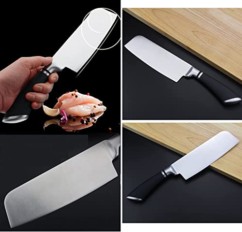 Image of Knife, Butcher Knife, Meat Cleaver Knife Chopping, Cooking Chef Butcher Knife, Sharp Santoku Knives, Kitchen Tools Utensils Nakiri, Blade 12 in (Pack of 1)