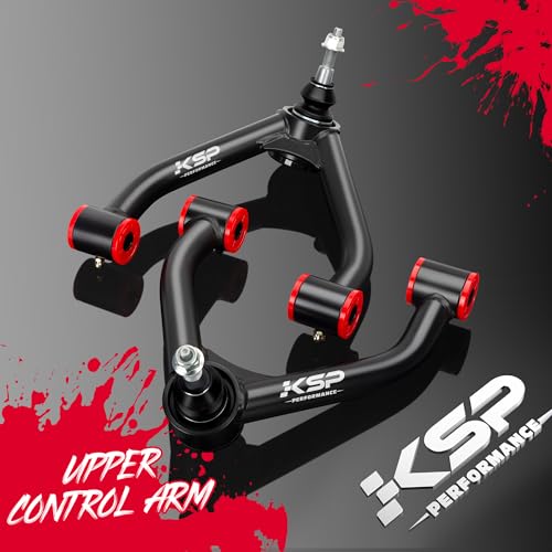 Image of KSP 2-4 inch K1500 Upper Control Arms, Adjustable Front Control Arm Compatible With Chevy GMC K1500 1988-1999, Aftermarket Steel UCA With Greasable Ball Joint fit Blazer Tahoe Yukon Year Before 1999