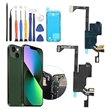 Earpiece Speaker for iPhone 13 Mini Ear Speaker Replacement for iPhone 13 Mini Speaker Replacement Light Proximity Sensor Flex Cable Earphone Speaker Assembly with Tools