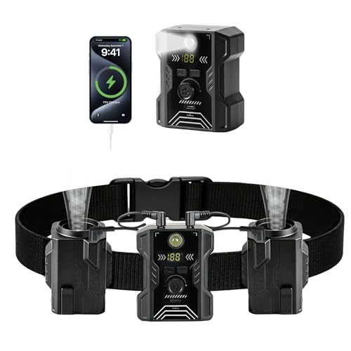 Image of 16000mAh Portable Waist Fan 2 Separate Wearable Waist Fans 18000RPM Powerful Belt Fans Rechargeable Battery operated With 100 Speeds for Jobsite Gardening Camping Outdoor work Travel Essentials