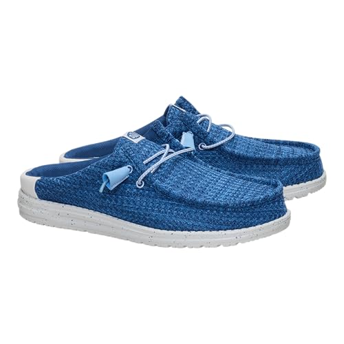 Image of HEYDUDE Men's Wally Slip Multi Mesh Ensign | Lightweight Breathable Slip On Shoes | Casual Comfortable Everyday Footwear
