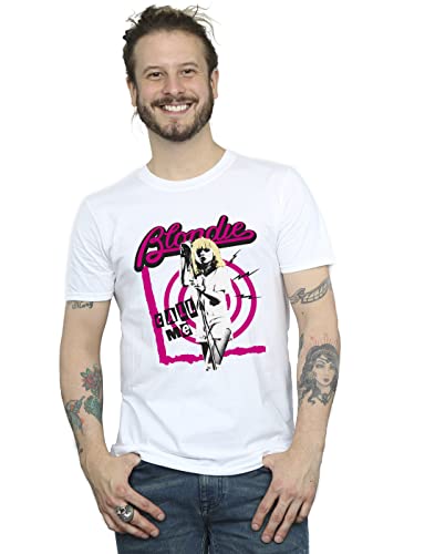 Absolute Cult Blondie Men's Call Me T-Shirt White Medium