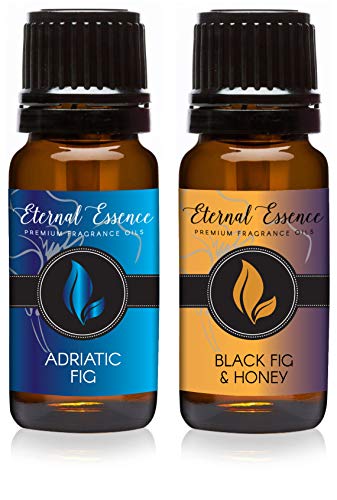 Image of Eternal Essence Oils 2 Pack 10ml Premium Fragrance Oil - Black Fig & Honey & Adriatic Fig - for Candle, Soap Making, Aromatherapy, Diffusers, Home Care, & Humidifiers