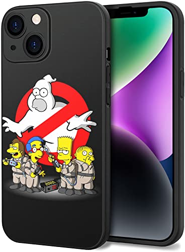 Rufeng Compatible For Iphone 14 Case 6.1" Pattern Printed Soft Silicone Full Protection Cases (29-Simpsons-P14) #TOP10