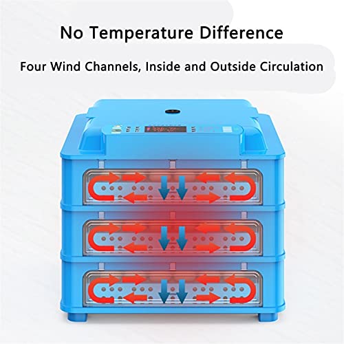 YAWEDA Vollautomatische Inkubator, Brutmaschine Eier automatisch drehen Brutapparat mit LED Temperaturanzeige Temperatur… – Bild 6