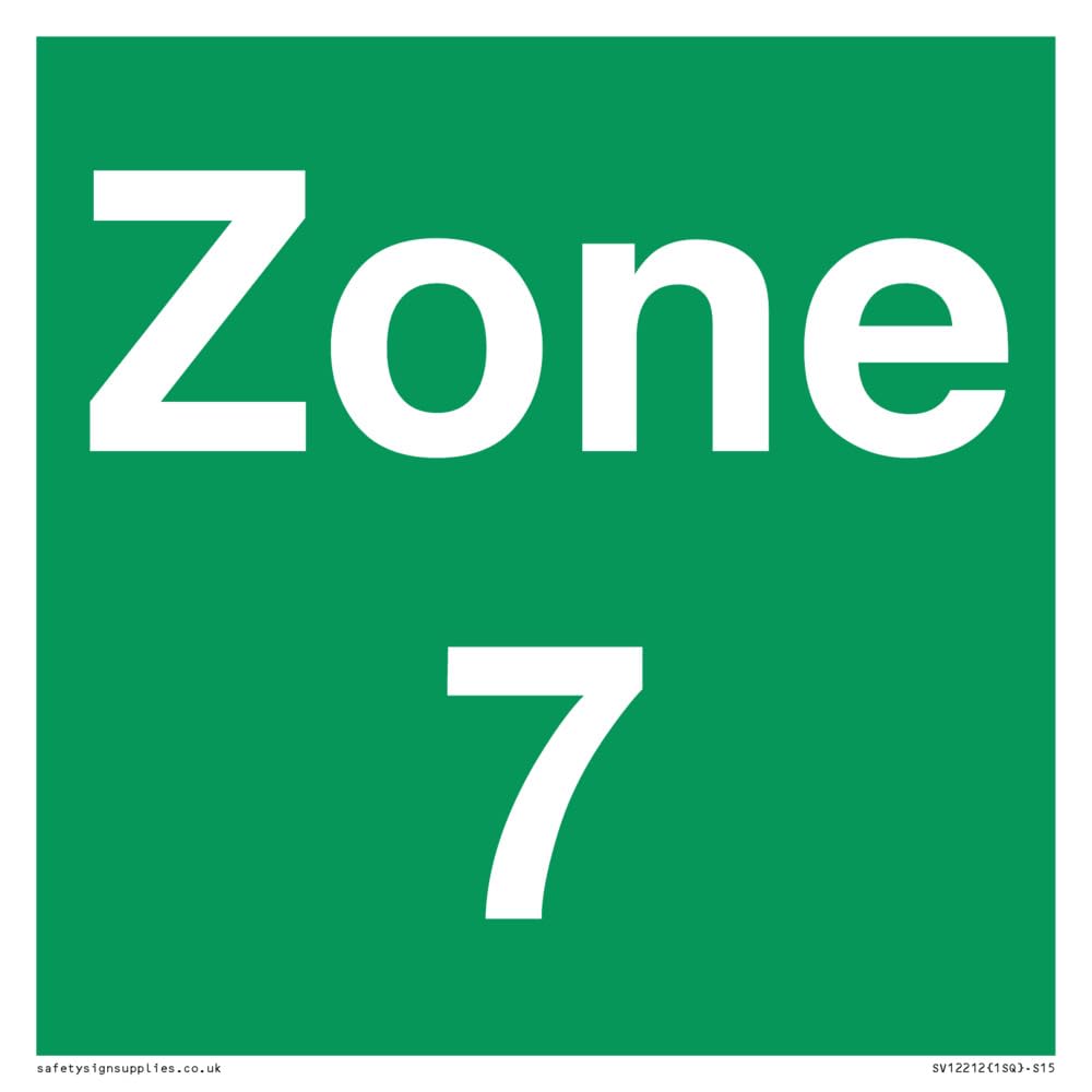Zone 7 Sign - 150x150mm - S15