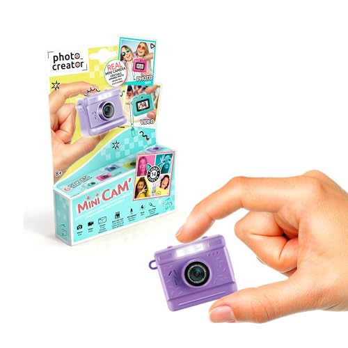 Rocco Giocattoli - Mini Cam - Vintage - con Portachiavi e Scheda SD 1 GB