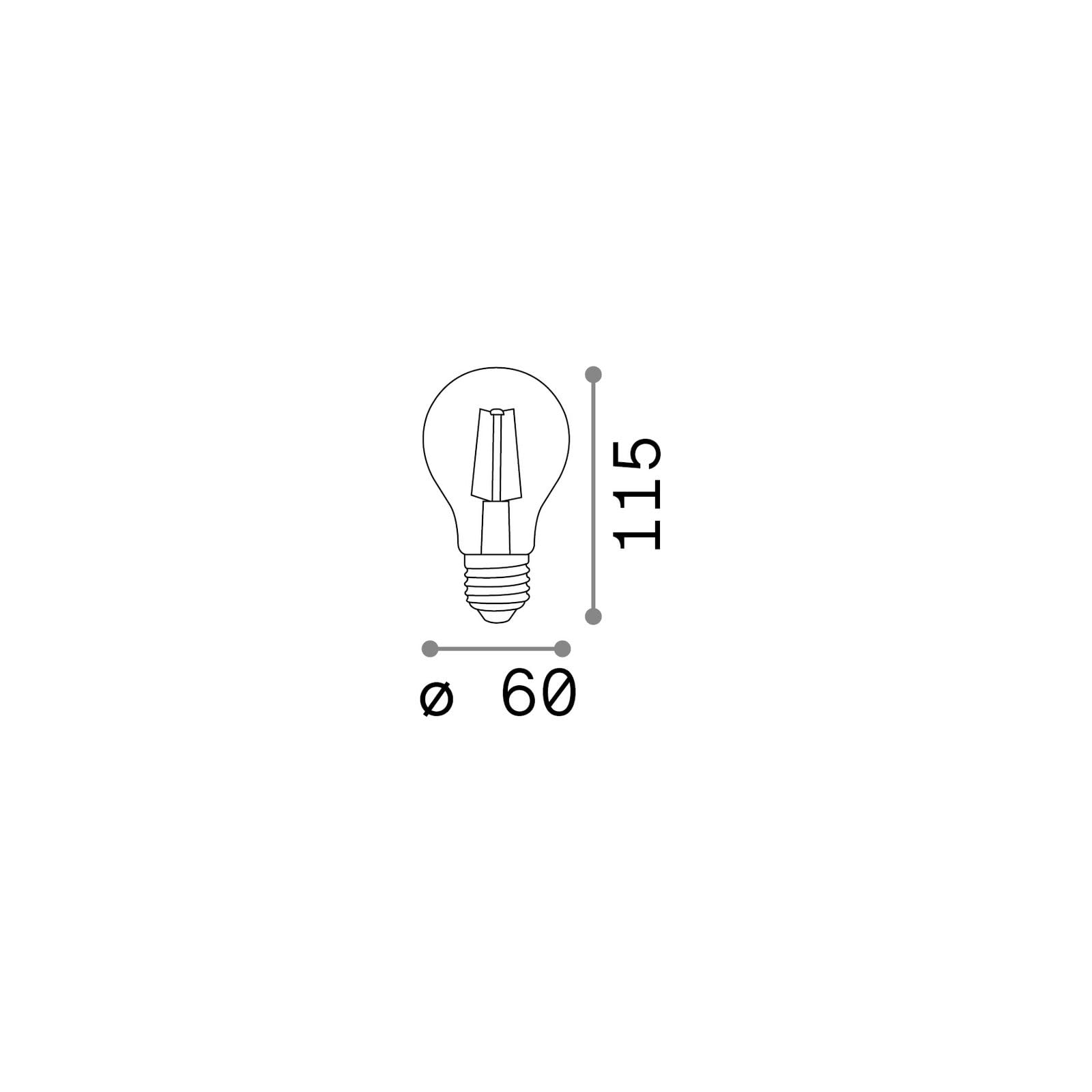 GOCCIA LED VINTAGE E27 4W VETRO GOLD 250 LUMEN 2200K DIMMERABILE