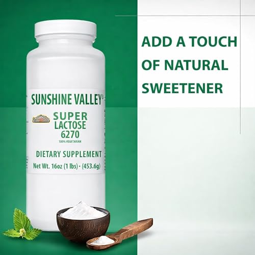 Image of Sunshine Valley Lactose Powder (Milk Sugar), Fine White Powder, 16 oz