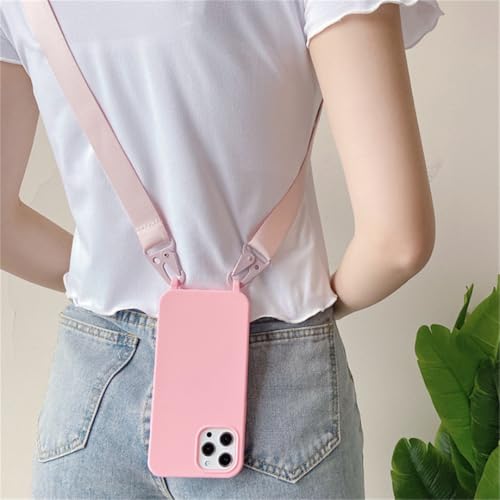 Coque iPhone silicone avec cordon et bandoulière réglable antichoc - 6