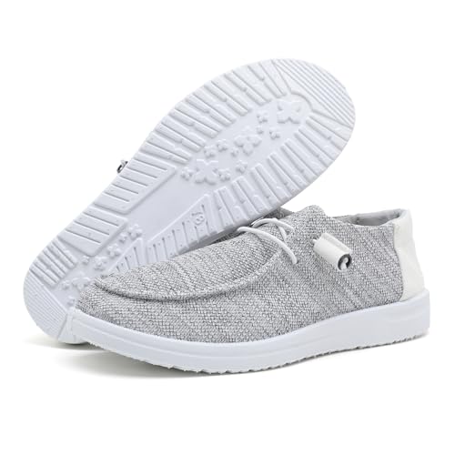 Image of betyswear Womens Loafers Women Shoes Casual Slip-On Canvas Shoes Breathable Lightweight Boat Shoes for Women