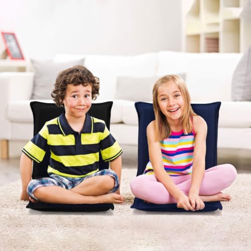 Image of BECOMFORT 2 Pack Floor Chair, 6-Position Adjustable Mesh Meditation Chair