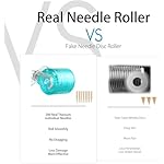 Derma Roller, Microneedling Roller with 200 Real Individual Titanium Needles, Professional Microneedle Roller for Men and Women Home Use - Pale Blue - Image 2