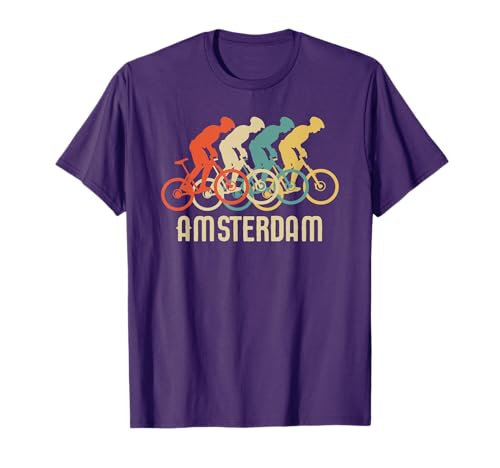 Retro Vintage Bike Amsterdam T Shirt T-Shirt