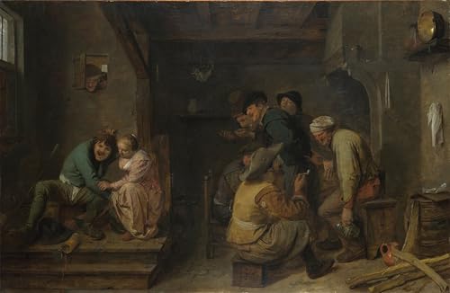 Pintura Imagen Scena da taverna di Adriaen Brouwer Arte Lienzo Decorativos Oficina 60x90