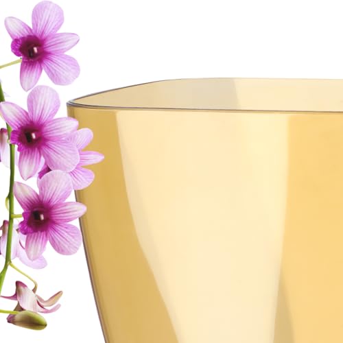 KADAX Blumentopf, schlanker Orchideentopf, Schlichter Pflanzkübel, Blumenkübel für Orchidee, Knabenkraut, Gänseblümchen… – Ansicht 6