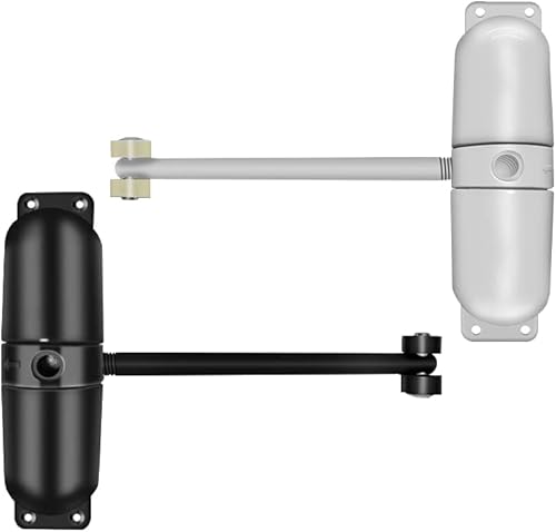 Miniatura 1 de Paquete de 2 cierres automáticos de resorte, cierre de puerta de resorte de seguridad de acero inoxidable, bisagra de puerta de cierre ajustable