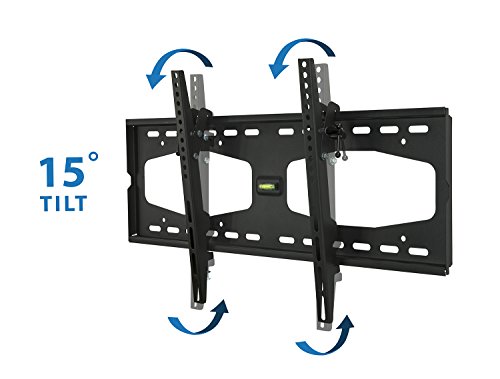 Mount-It! Slim Tilting TV Wall Mount Bracket for 32-65 Inch Samsung, Sony, Vizio, LG, Sharp TVs with Low Profile Design up to VESA 600x400mm, Black - Thumbnail 7