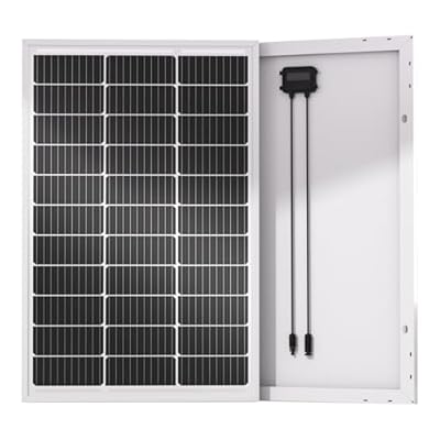 ECO-WORTHY 100 Watts 12 Volts Monocrystalline Photovoltaic Solar Panel High Efficiency Module for 12 Volt Battery Charging RV Marine Boat Off Grid(Upgrade)