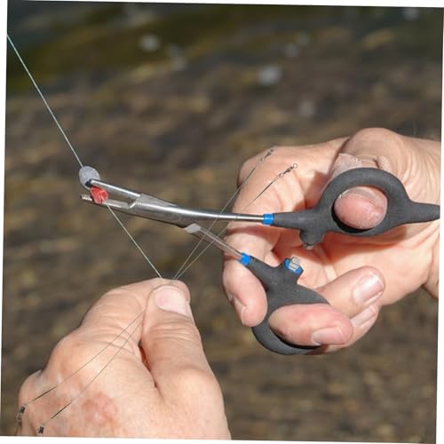 POPETPOP 40 piezas líderes de pesca con alambre de acero y mosquetones miniatura 6