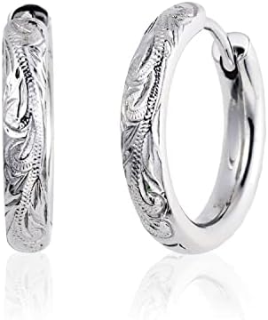 （21:30時点） [Puente] フープピアス ハワイアンジュエリー メンズ レディース つけっぱなし 錆びない ピアス リングピアス リング フープ サージカルステンレス ステンレス 金属アレルギー対応 小ぶり 小さい 両耳セット 8.6mm シルバー