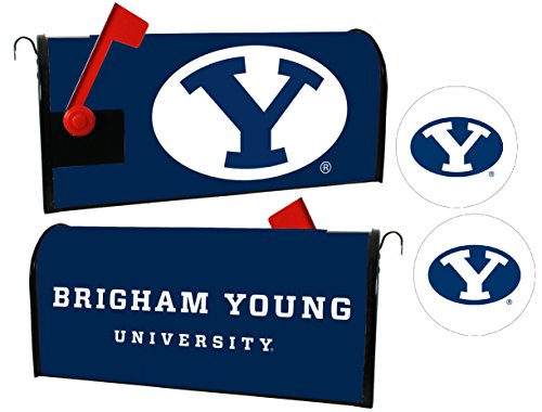 Brigham Young Cougars Magnetic Mailbox Cover & Sticker Set Officially Licensed Collegiate Product