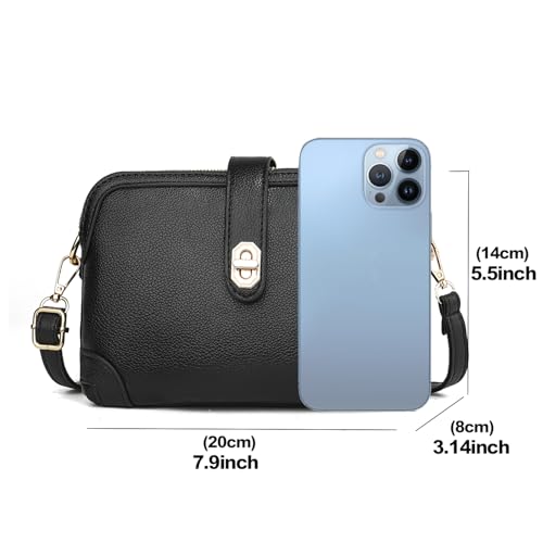 Xiaoyu Small Crossbody Bags for Women Fashion Cell Phone Purse Ladies Multiple Pockets Shoulder Handbags Lightweight Wallet4