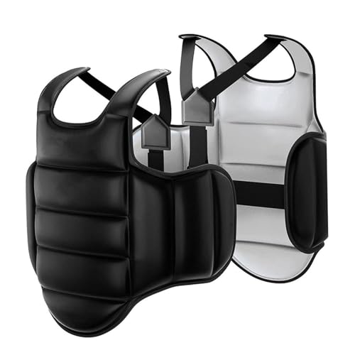 Boxing Body Protector, Sponge Filled 25x29.5 Boxing Body Pad, Reversible Adjustable Chest Protector, Multi-Purpose Body Protector for Boxing, Karate, Sanda Boxing Body Pad