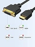 CableCreation HDMI to DVI Cable, Bi-Directional Male to Female Adapter, 1080P Converter, 3D, Compatible With HDTV, PS3, PS4, DVD, Nintendo Switch, 0.5FT/15CM - Image 8