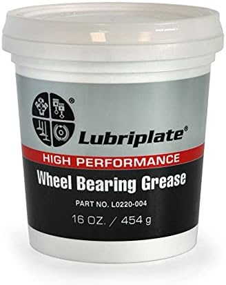 Lubriplate L0220-004 Non-Corrosive Lithium Complex Wheel Bearing Grease, 16 oz Plastic Tub, Off-White