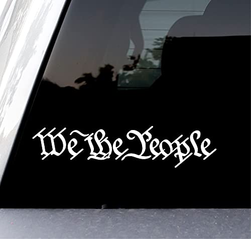 Sunset Graphics & Decals We The People Vinyl Car Decal Sticker Constitution | Cars Trucks Vans Walls Laptop | White | 7.5 inches | SGD000227