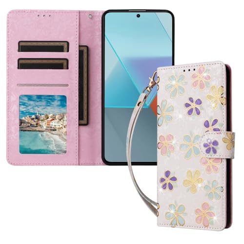 Étui Xiaomi Redmi Note 13 4G protège écran anti rayure motif floral