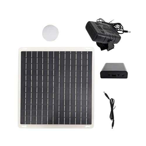 TIKATARER Tragbare Solarpanel-Heizung, Outdoor-Hühnerstallheizung für den Winter, Wiederaufladbare, Schnell Aufheizende Solarheizung mit Praktischem Batterie-Set, Ideal für Auto, Gewächshaus und