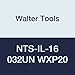 Walter Tools NTS-IL-16 032UN WXP20 Carbide NTS Threading Inserts, Internal Thread, Full Profile, American UN 60 Degree (Pack of 10)